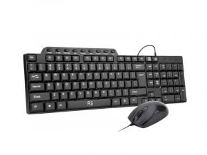 Rii USB Wired Keyboard and Mouse Combo - RK203 (2 Years Warranty)