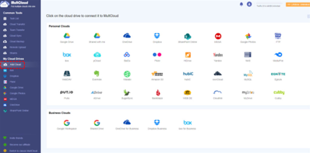 How to Sync Data between Cloud Services with MultCloud