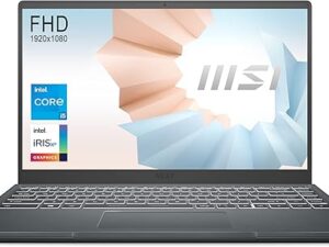 MSI Modern 14, Intel i3-1115G4, 14" FHD IPS-Level 60Hz Panel Laptop (8GB/512GB NVMe SSD/Windows 10 Home/Intel UHD Graphics/Carbon Grey/1.3Kg), B11MOU-862IN