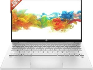 HP Pavilion x360 11th Gen Intel Core i5-16GB RAM/512GB SSD 14 inch(35.6 cm) FHD, IPS, Convertible Laptop (B&O/Win 11/FPR/Backlit Keyboard/Alexa-Built in/MS Office/Natural Silver/1.52 Kg) -14-dy1010TU