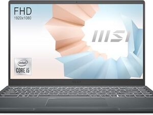 MSI Modern 14, Intel i5-10210U, 14" FHD IPS-Level 60Hz Panel Laptop (8GB/512GB NVMe SSD/Windows 10 Home/Intel UHD Graphics/Carbon Grey/1.3Kg), B10MW-639IN